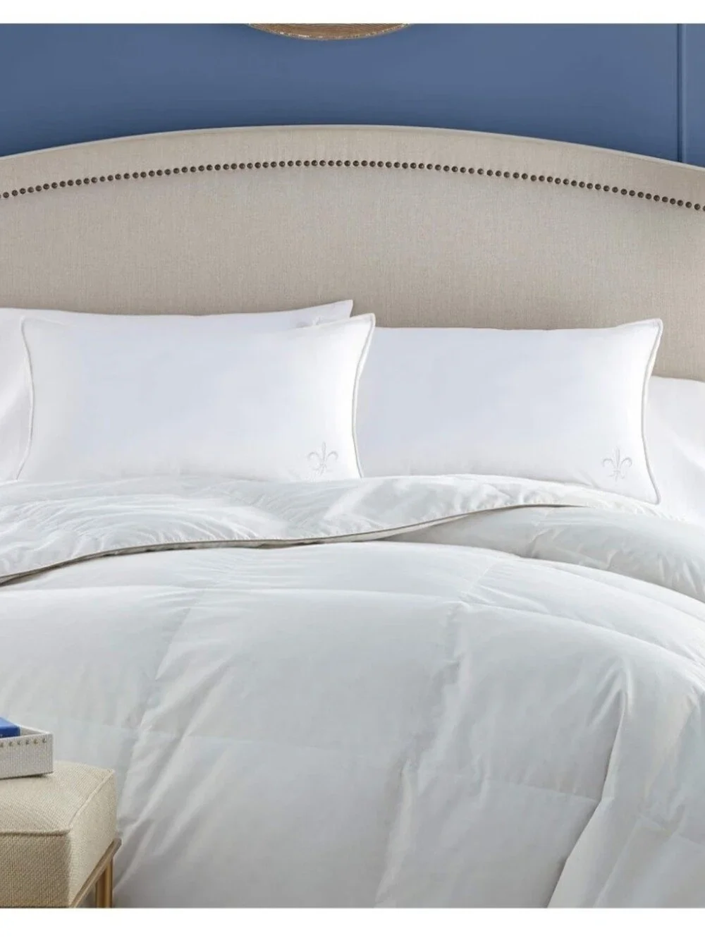 Stearns & Foster Down Halo All Positions 400 TC ONE STANDARD/QUEEN Pillow WhiteW